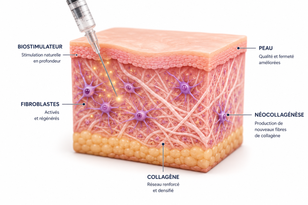 Injection biostimulateur visage